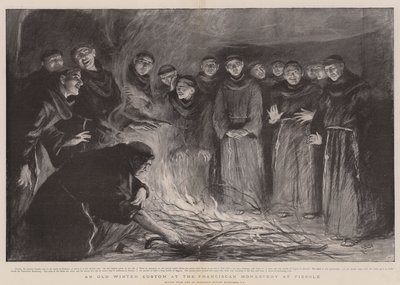 Un vecchio costume invernale al Monastero Francescano di Fiesole da Hubert von Herkomer