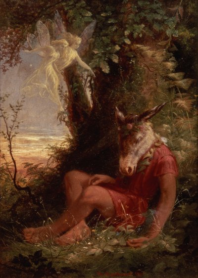 Bottom addormentato, 1891 da Hubert von Herkomer