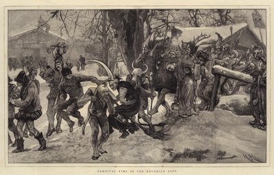 Tempo di carnevale nelle Alpi bavaresi da Hubert von Herkomer