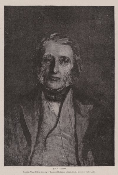 John Ruskin da Hubert von Herkomer