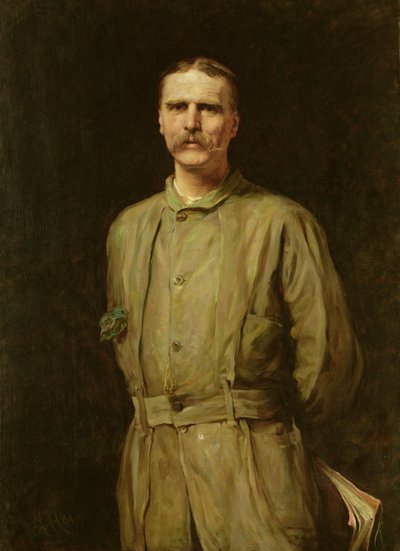 Ritratto di Archibald Forbes, corrispondente di guerra, 1881 da Hubert von Herkomer
