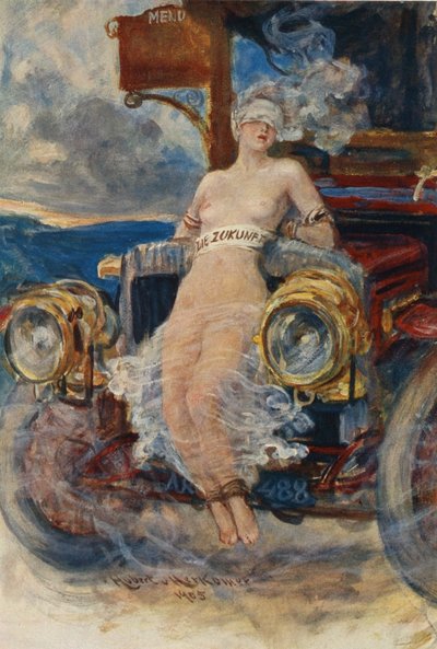 Programma per il banchetto, Die Zukunft (Il Futuro) (1905) da Hubert von Herkomer