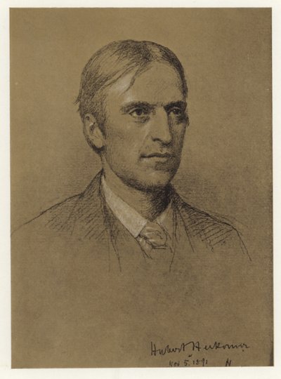 Autoritratto di Hubert Herkomer da Hubert von Herkomer