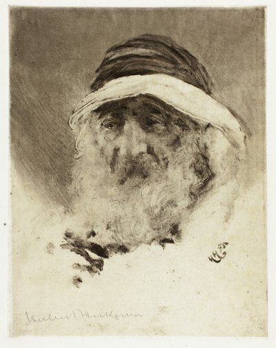 Studio di una testa araba da Hubert von Herkomer