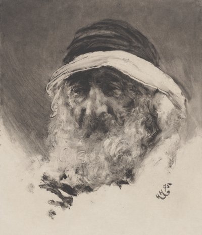 Studio di una testa araba da Hubert von Herkomer