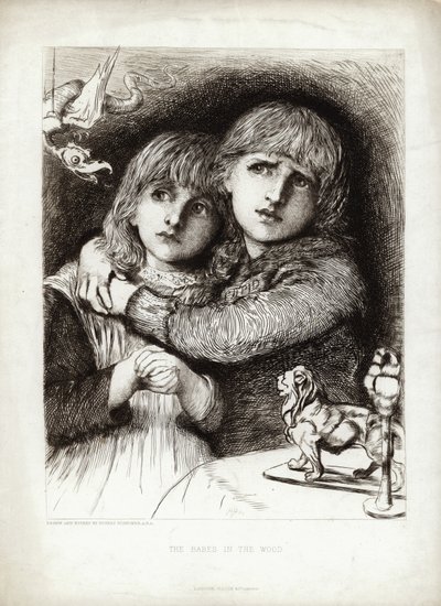 I bambini nel bosco da Hubert von Herkomer