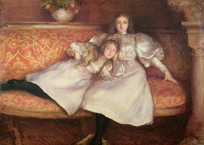 Le figlie del barone von Erlanger da Hubert von Herkomer