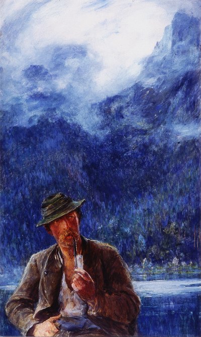 Il pescatore di Hintersee da Hubert von Herkomer