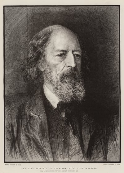 Il defunto Alfred Lord Tennyson, DCL, Poeta Laureato da Hubert von Herkomer