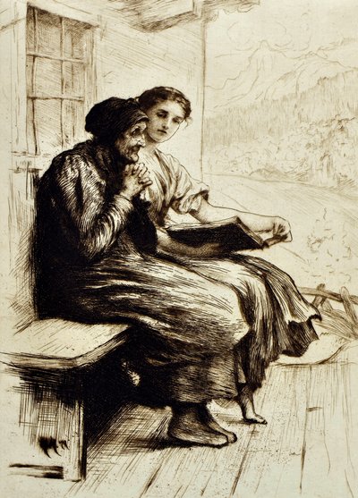 Parole di conforto, c.1879 da Hubert von Herkomer
