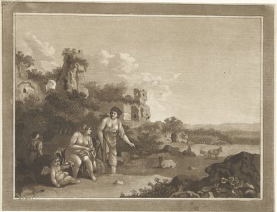 Paesaggio con ninfe da Hubertus van Hove