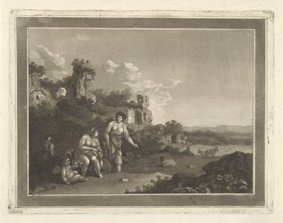 Paesaggio con ninfe da Hubertus van Hove
