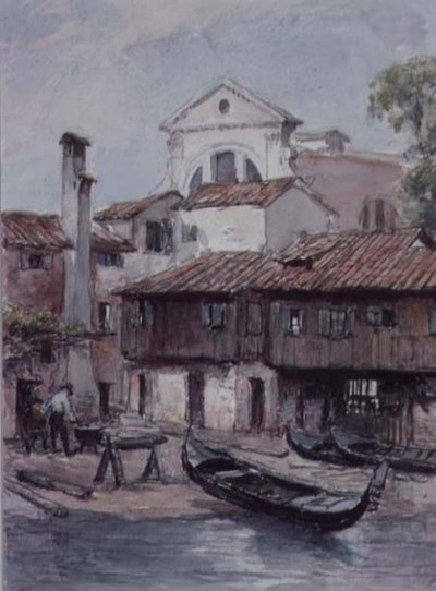 Cantiere Navale vicino alla Chiesa di San Trovaso, Venezia da Hugh Carter
