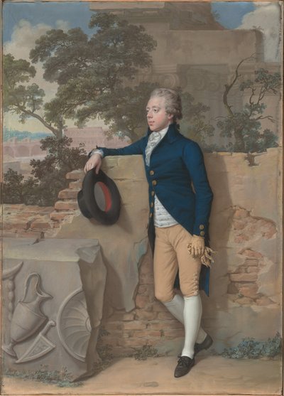 Frederick North, poi quinto conte di Guilford, a Roma da Hugh Douglas Hamilton