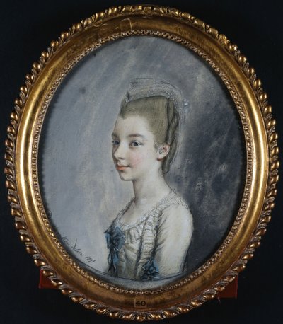 Ritratto di Georgiana Spencer, poi Duchessa di Devonshire da Hugh Douglas Hamilton