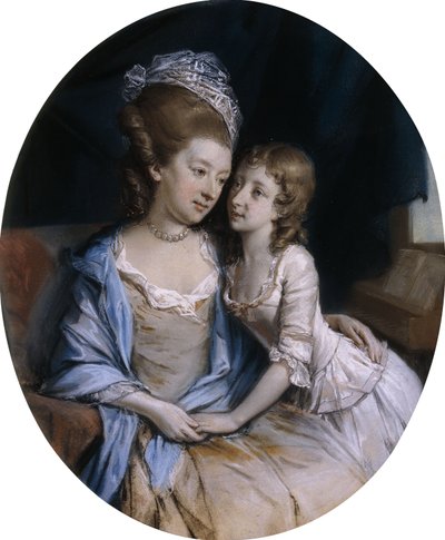 Ritratto di madre e figlio da Hugh Douglas Hamilton