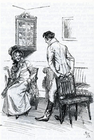 Emma e Mr Knightley (illustrazione) da Hugh Thomson