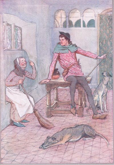 Non hai forse un desiderio sopra il tuo occhio? (illustrazione da Le allegre comari di Windsor, 1910) da Hugh Thomson