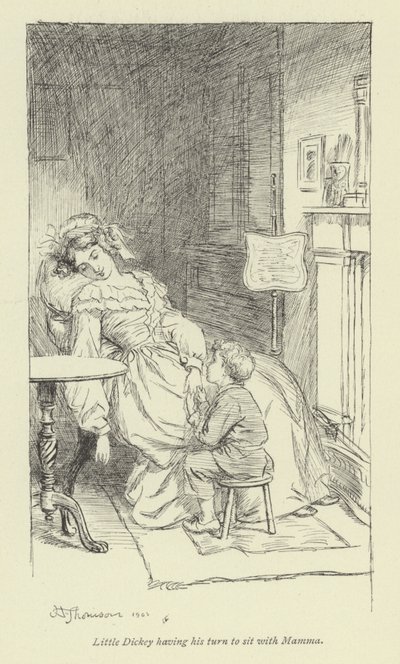 Illustrazione per Amos Barton di George Eliot da Hugh Thomson