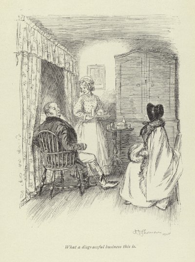 Illustrazione per Amos Barton di George Eliot da Hugh Thomson