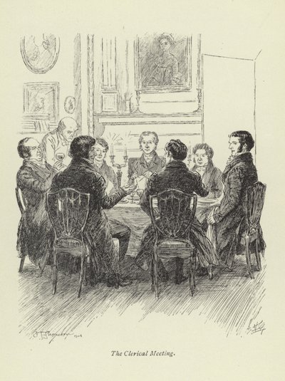 Illustrazione per Amos Barton di George Eliot da Hugh Thomson