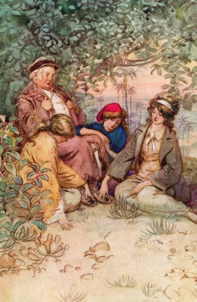 Illustrazione per Il meraviglioso Crichton di J M Barrie da Hugh Thomson