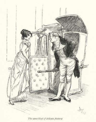 Illustrazione per Northanger Abbey di Jane Austen da Hugh Thomson