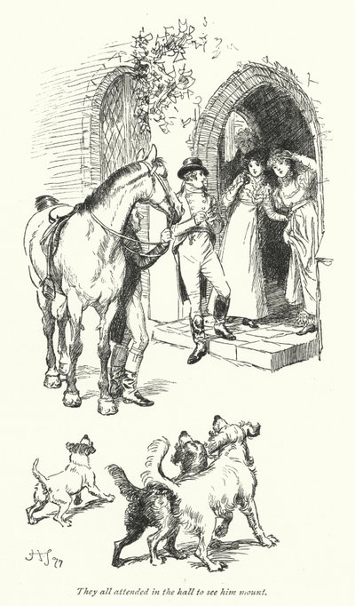 Illustrazione per Northanger Abbey di Jane Austen da Hugh Thomson