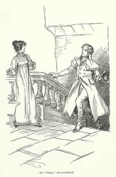 Illustrazione per Northanger Abbey di Jane Austen (litografia) da Hugh Thomson