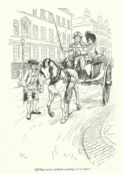 Illustrazione per Northanger Abbey di Jane Austen (litografia) da Hugh Thomson