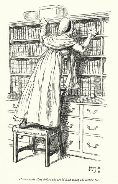 Illustrazione per Northanger Abbey di Jane Austen (litografia) da Hugh Thomson