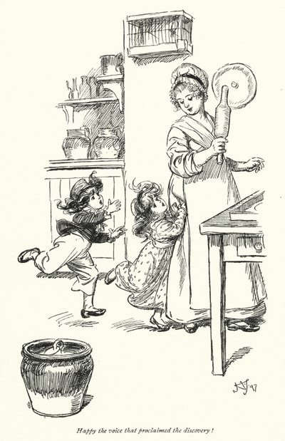Illustrazione per Northanger Abbey di Jane Austen (litografia) da Hugh Thomson