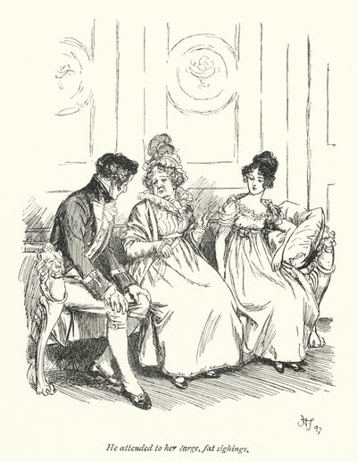 Illustrazione per Persuasione di Jane Austen (litografia) da Hugh Thomson