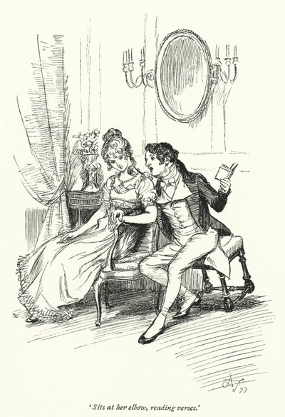 Illustrazione per Persuasione di Jane Austen (litografia) da Hugh Thomson
