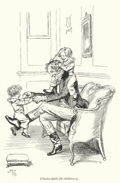 Illustrazione per Persuasione di Jane Austen (litografia) da Hugh Thomson