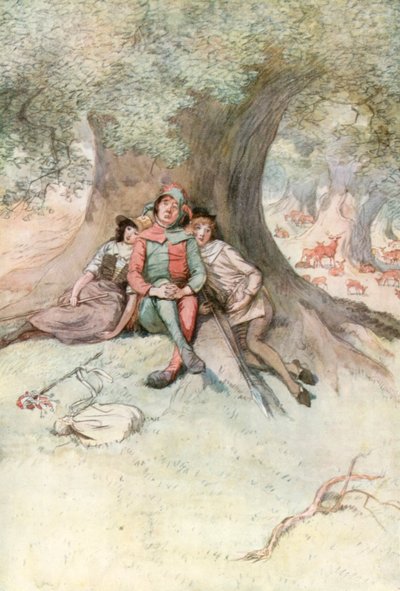 Illustrazione per Come vi piace di Shakespeare da Hugh Thomson