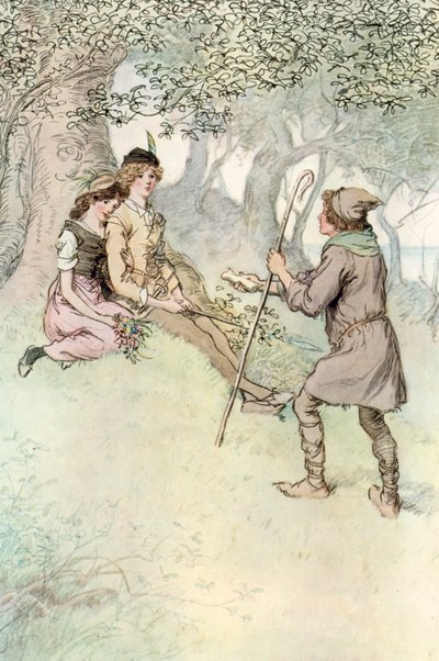 Illustrazione per Come vi piace di Shakespeare da Hugh Thomson