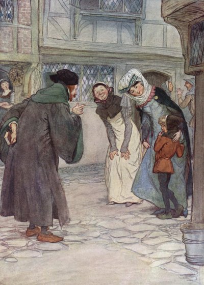 Illustrazione per Le allegre comari di Windsor da Hugh Thomson
