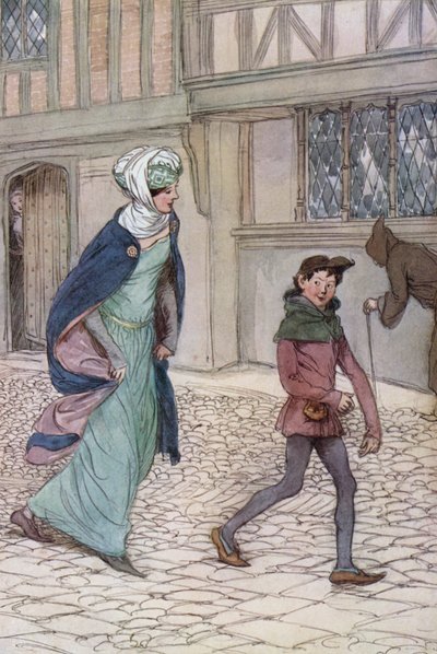 Illustrazione per Le allegre comari di Windsor da Hugh Thomson