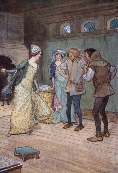 Illustrazione per Le allegre comari di Windsor da Hugh Thomson