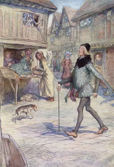 Illustrazione per Le allegre comari di Windsor da Hugh Thomson