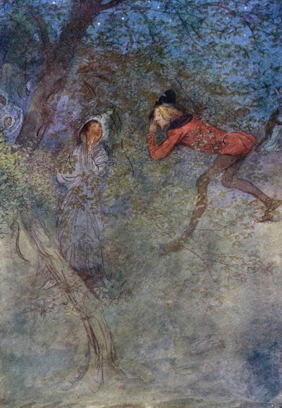 Illustrazione per Le allegre comari di Windsor da Hugh Thomson