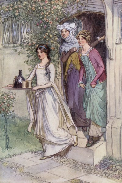 Illustrazione per Le allegre comari di Windsor da Hugh Thomson