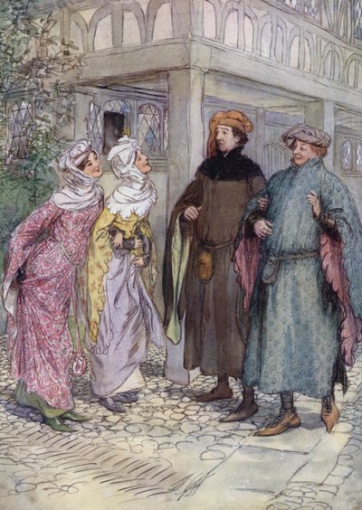Illustrazione per Le allegre comari di Windsor da Hugh Thomson