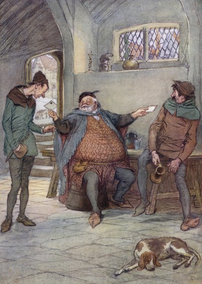 Illustrazione per Le allegre comari di Windsor da Hugh Thomson