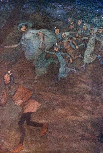Illustrazione per Le allegre comari di Windsor da Hugh Thomson