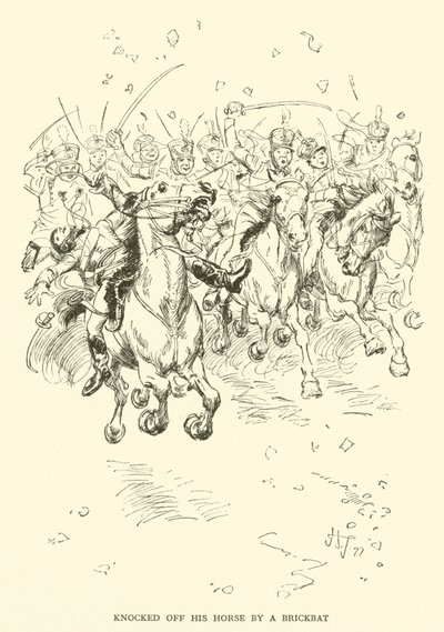 Buttato giù dal cavallo da un mattone da Hugh Thomson