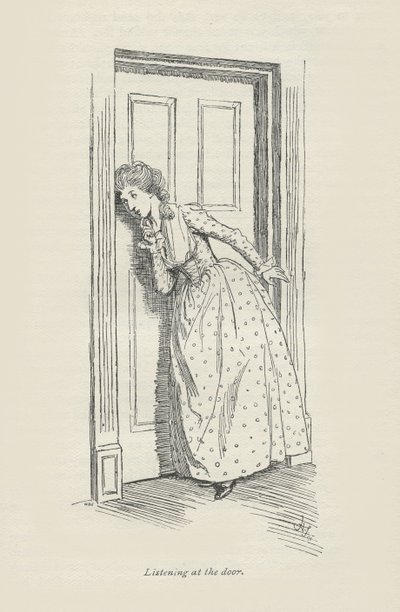 Ascoltando alla porta, 1896 da Hugh Thomson