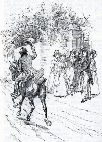 "Mr Perry a cavallo" (illustrazione) da Hugh Thomson