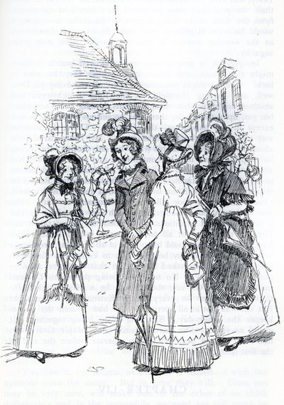 Mrs. Cole, Mrs. Perry e Mrs. Elton (illustrazione) da Hugh Thomson